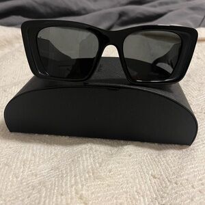 Prada Black Sunglasses Modern Minimalist Design
